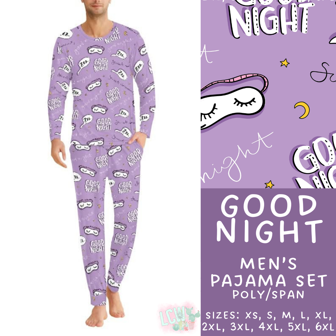 Batch #344 - Family Pajama Party - Closes 5/23 - ETA late July - Good Night Men's Pajama Set