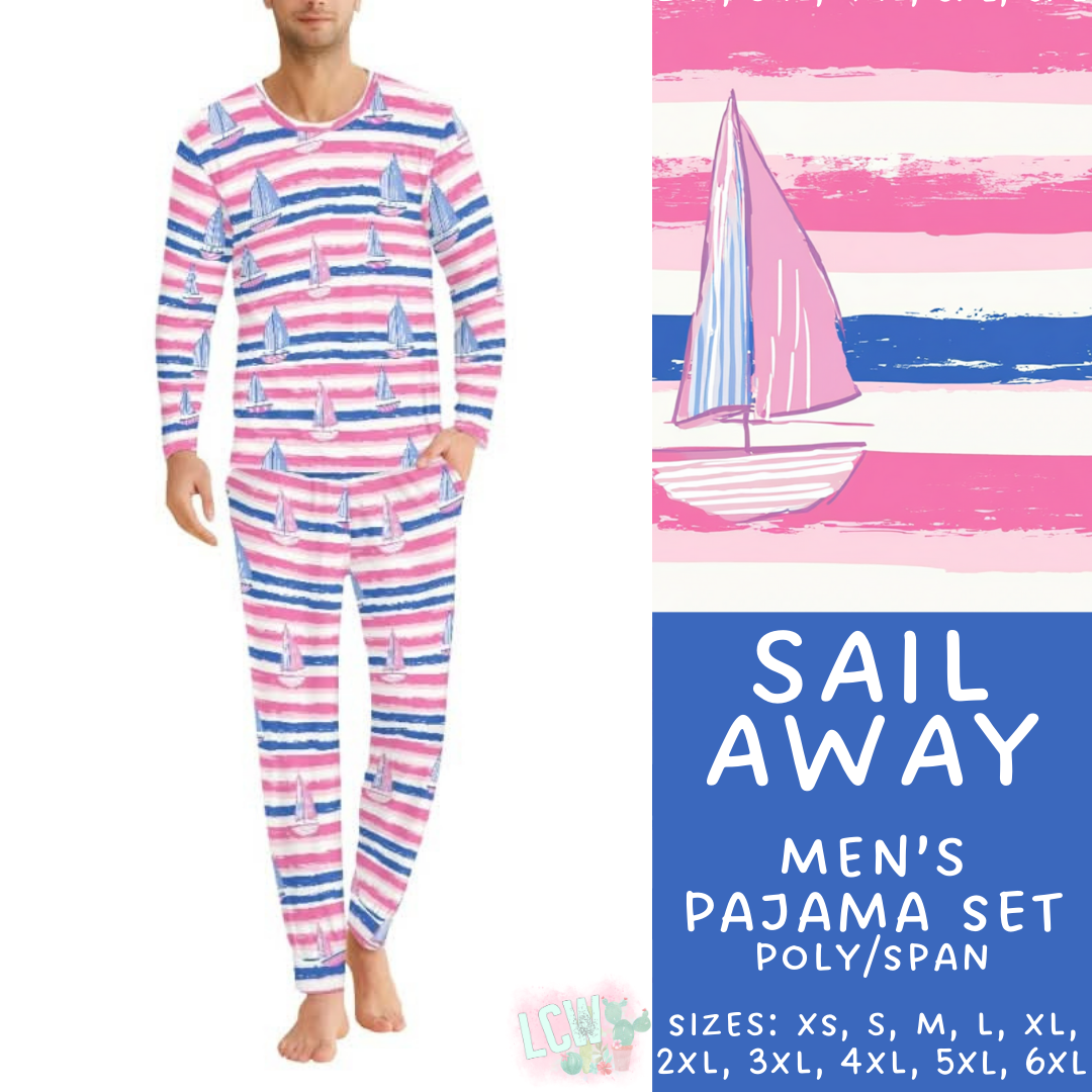 Batch #344 - Family Pajama Party - Closes 5/23 - ETA late July - Sail Away Men's Pajama Set