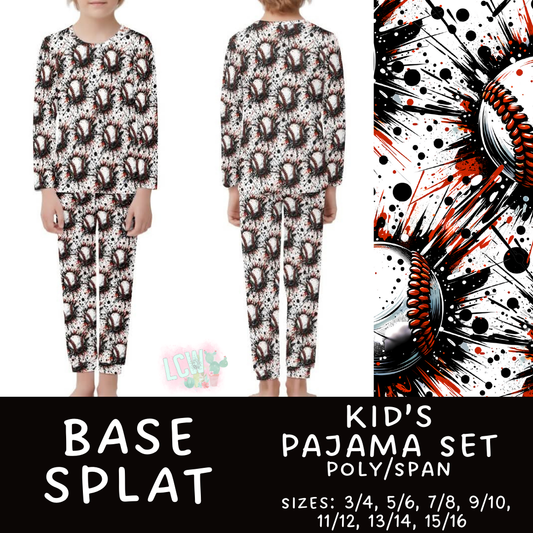 Batch #344 - Family Pajama Party - Closes 5/23 - ETA late July - Base Splat Kid's Pajama Sets