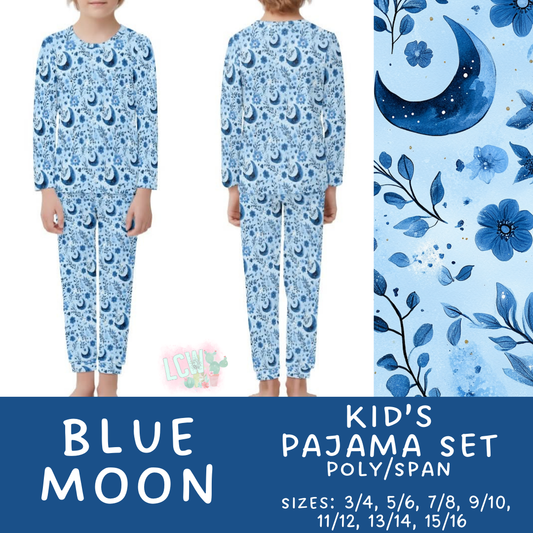Batch #344 - Family Pajama Party - Closes 5/23 - ETA late July - Blue Moon Kid's Pajama Sets