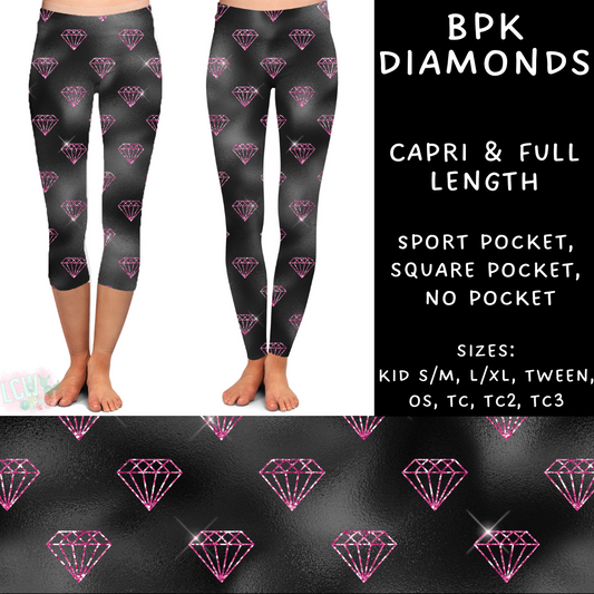 Ready to Ship - BPK Diamonds Capris - Sport Pocket OS