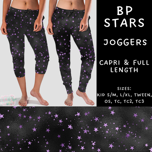 Ready To Ship - BP Stars - Full Length Joggers Tween, OS & TC2 - Capri Joggers TC2