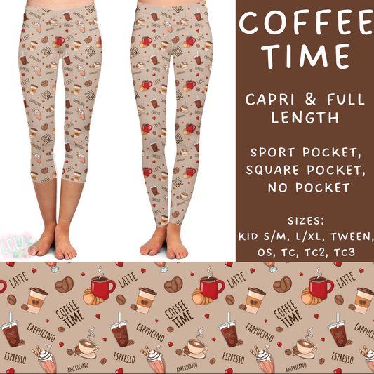 Ready To Ship - Coffee Time Full Leggings Square TC