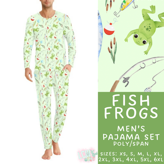 Batch #344 - Family Pajama Party - Closes 5/23 - ETA late July - Fish Frogs Men's Pajama Set