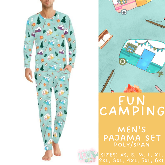 Batch #344 - Family Pajama Party - Closes 5/23 - ETA late July - Fun Camping Men's Pajama Set