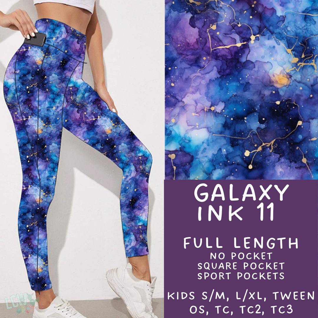 Ready To Ship - Galaxy Ink 11 - Full Leggings Sport TC2 - Full Square TC