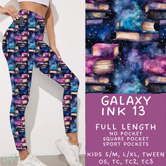 Ready To Ship - Galaxy Ink 13 - Full Leggings Square Pocket TC & TC2