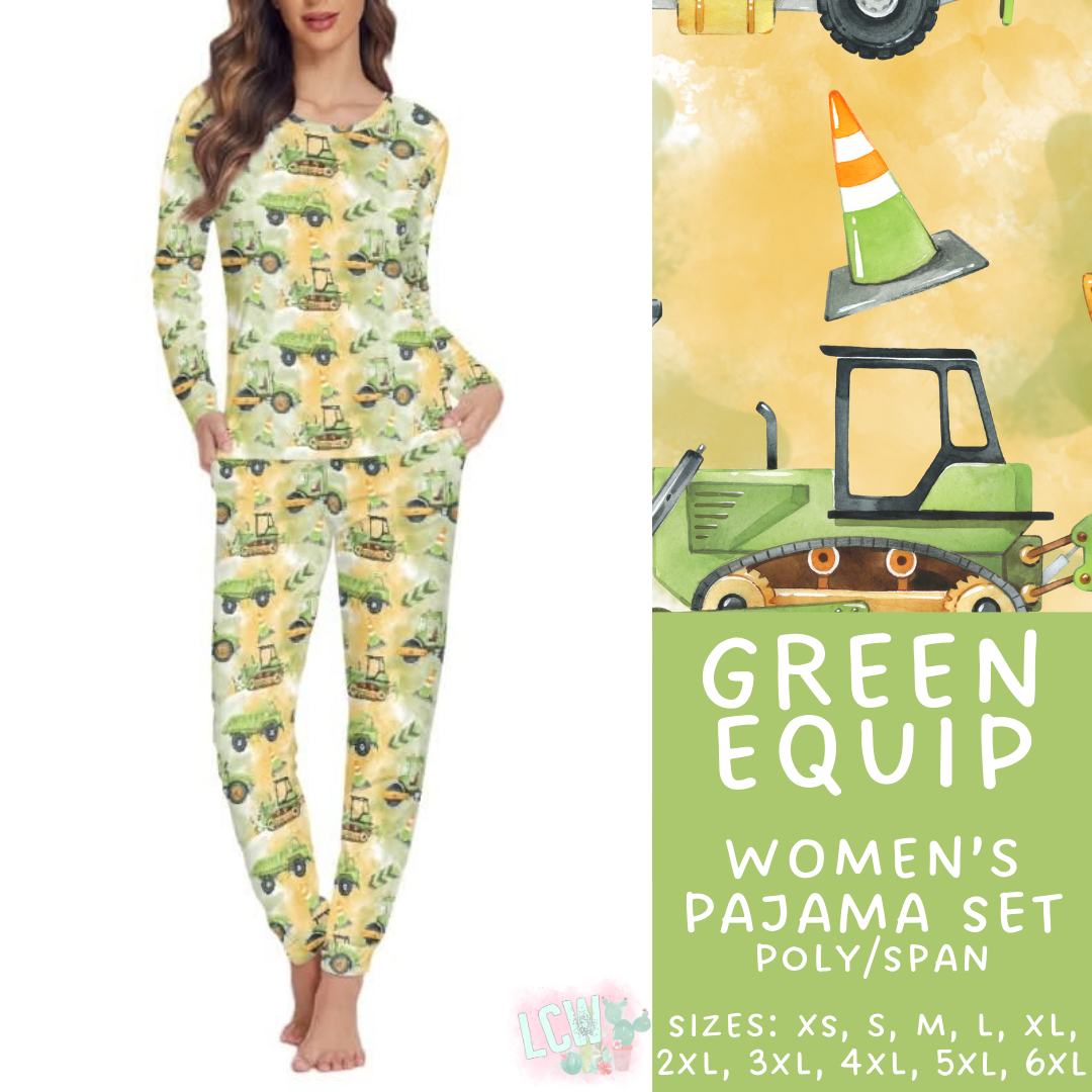 Batch #344 - Family Pajama Party - Closes 5/23 - ETA late July - Green Equip Women's Pajama Set