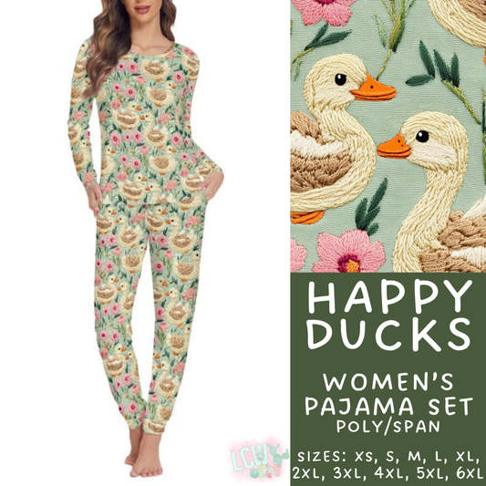 Batch #344 - Family Pajama Party - Closes 5/23 - ETA late July - Happy Ducks Women's Pajama Set