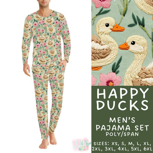 Batch #344 - Family Pajama Party - Closes 5/23 - ETA late July - Happy Ducks Men's Pajama Set