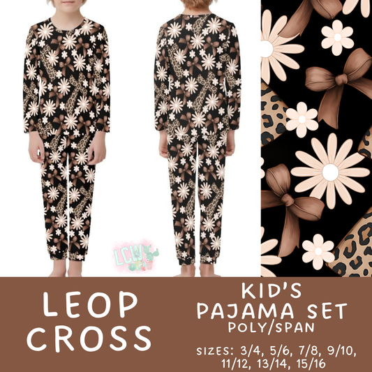 Batch #344 - Family Pajama Party - Closes 5/23 - ETA late July - Leop Cross Kid's Pajama Sets