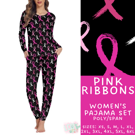 Batch #344 - Family Pajama Party - Closes 5/23 - ETA late July - Pink Ribbons Women's Pajama Set