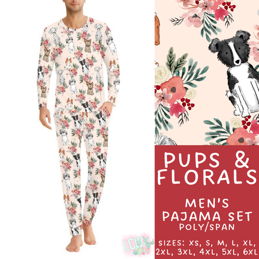 Batch #344 - Family Pajama Party - Closes 5/23 - ETA late July - Pups & Florals Men's Pajama Set