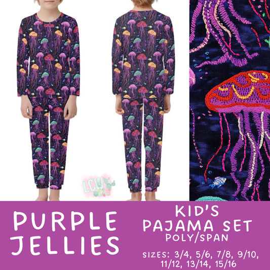 Batch #344 - Family Pajama Party - Closes 5/23 - ETA late July - Purple Jellies Kid's Pajama Sets