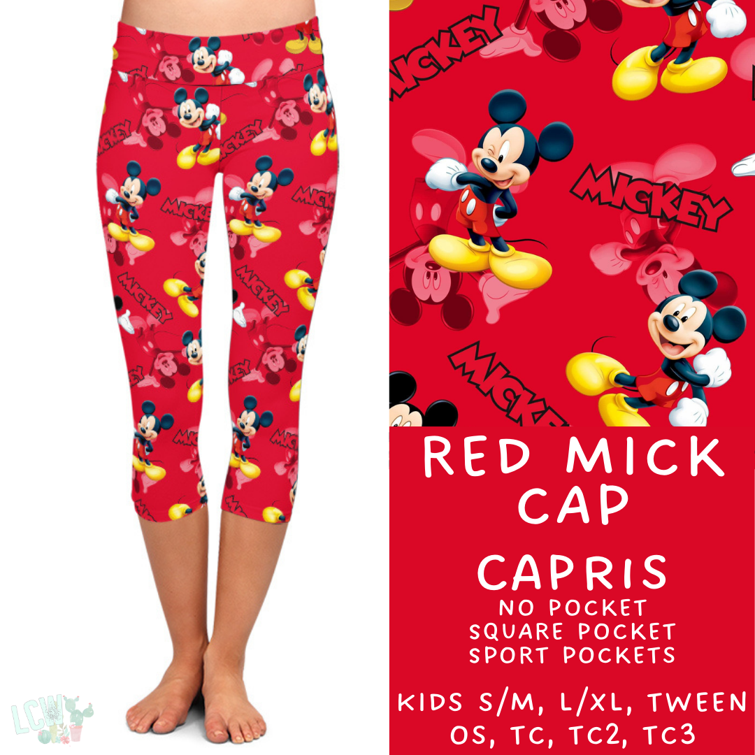 Ready to Ship - Red Mick Capris