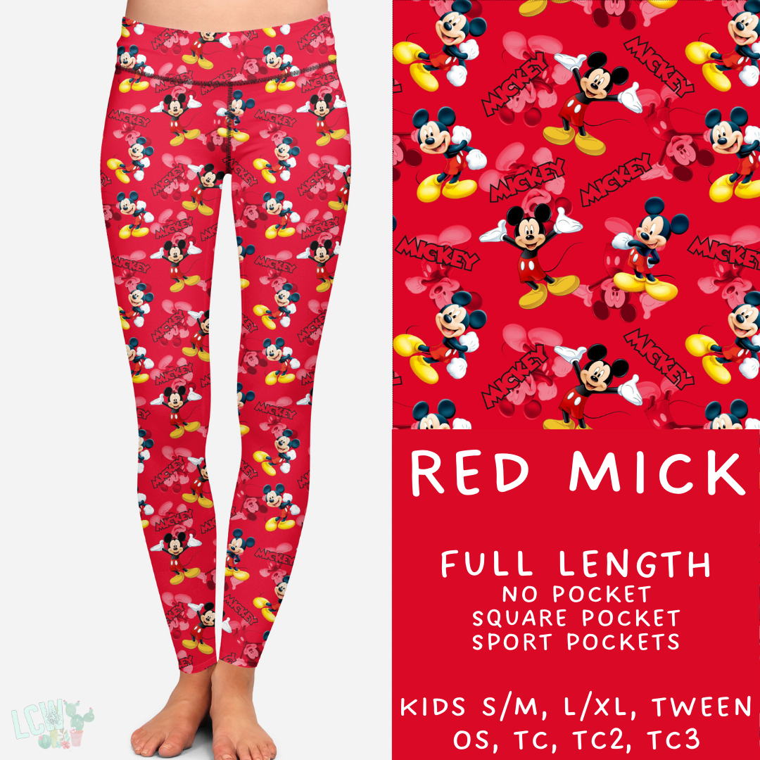 Ready to Ship - Red Mick Leggings