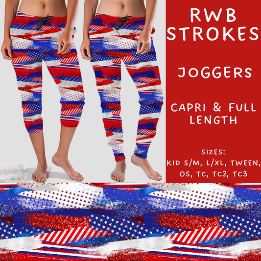 Ready To Ship - RWB Strokes Capri Length Joggers - TC2