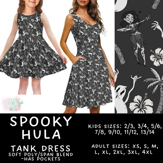 Batch #357 - Spooky Summer - Closes 6/18 - ETA mid August - Spooky Hula Women's & Girl's Tank Dress