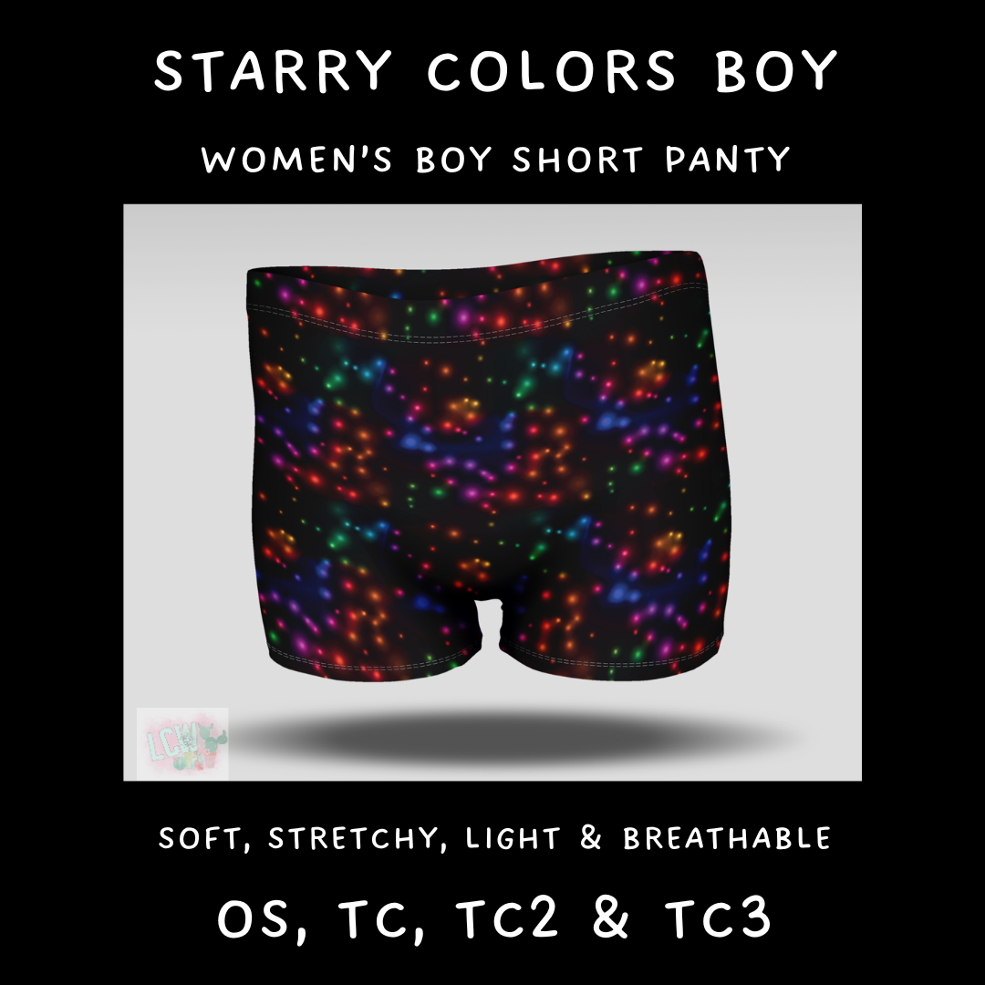 Ready To Ship - Starry Colors Boy Shorts