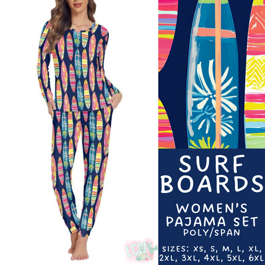 Batch #344 - Family Pajama Party - Closes 5/23 - ETA late July - Surf Boards Women's Pajama Set