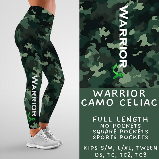 Batch #116 - Awareness - Closes 5/15 - ETA late June - Warrior Camo Celiac Leggings
