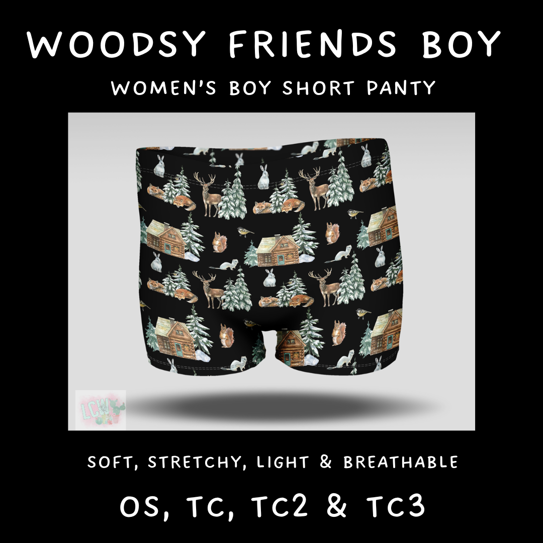 Ready To Ship - Woodsy Friends Boy Shorts